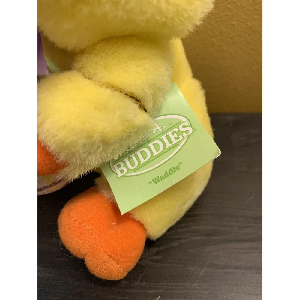 Dept 56 Hug-A-Buddies Geppeddo Porcelain Face Plush Easter Bunny Duck Hoppy